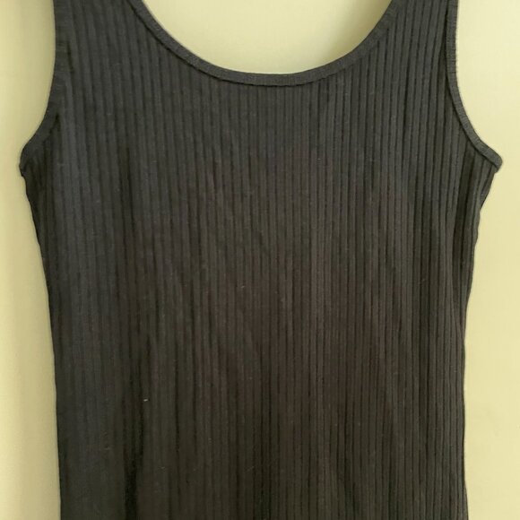 New NWT Wilfred XXS Murdock Sleeveless Ribbed Dress in Black - Picture 4 of 9